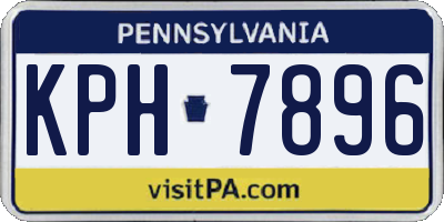 PA license plate KPH7896