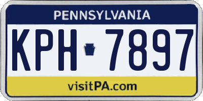 PA license plate KPH7897