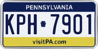 PA license plate KPH7901