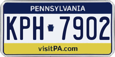 PA license plate KPH7902