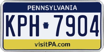 PA license plate KPH7904
