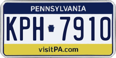 PA license plate KPH7910