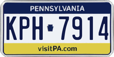 PA license plate KPH7914