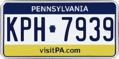 PA license plate KPH7939