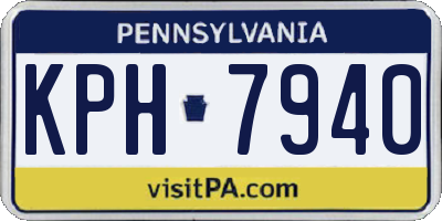 PA license plate KPH7940
