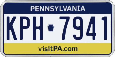 PA license plate KPH7941