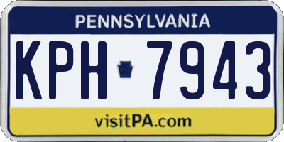 PA license plate KPH7943