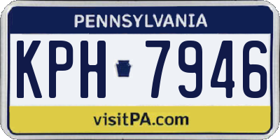 PA license plate KPH7946