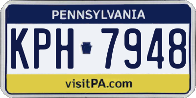 PA license plate KPH7948