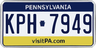 PA license plate KPH7949