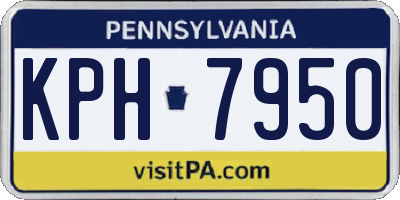 PA license plate KPH7950