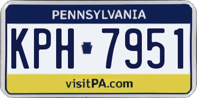 PA license plate KPH7951