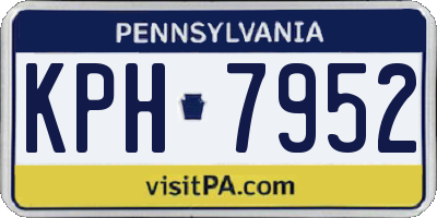 PA license plate KPH7952