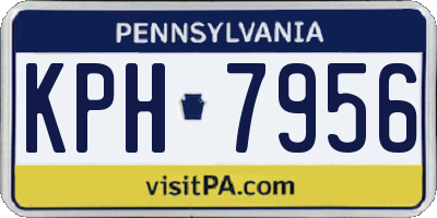 PA license plate KPH7956