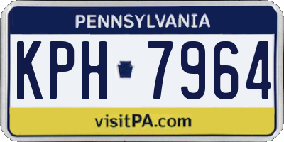 PA license plate KPH7964