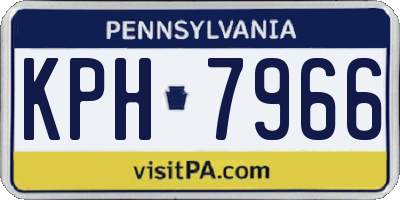 PA license plate KPH7966