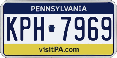 PA license plate KPH7969
