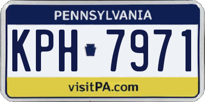 PA license plate KPH7971