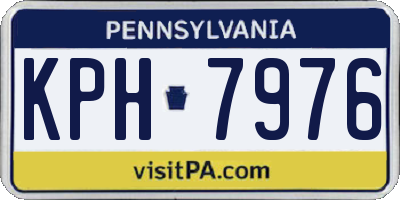 PA license plate KPH7976