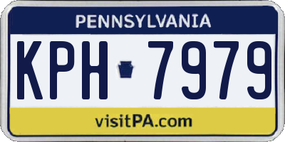 PA license plate KPH7979