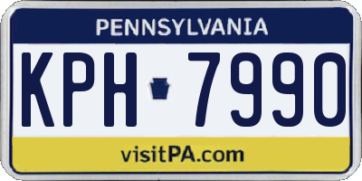 PA license plate KPH7990