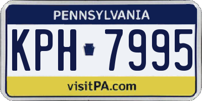 PA license plate KPH7995