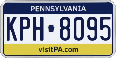 PA license plate KPH8095
