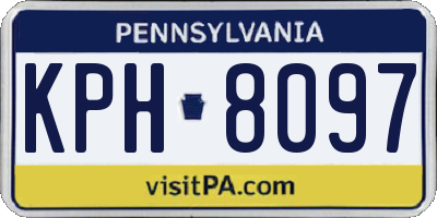 PA license plate KPH8097