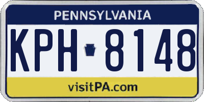 PA license plate KPH8148