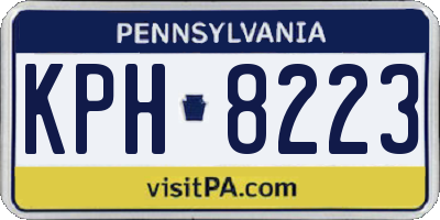 PA license plate KPH8223