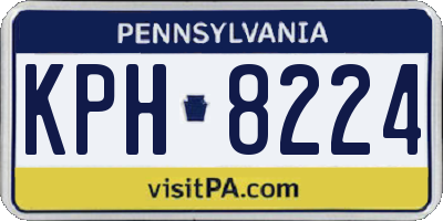 PA license plate KPH8224