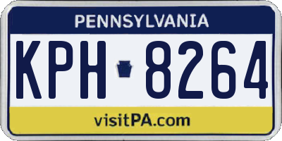 PA license plate KPH8264