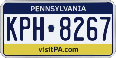 PA license plate KPH8267