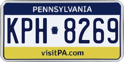 PA license plate KPH8269