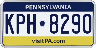 PA license plate KPH8290