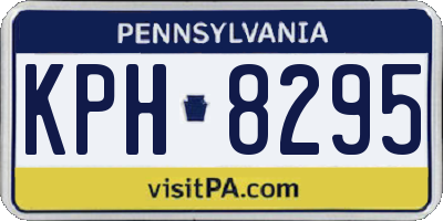 PA license plate KPH8295