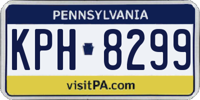 PA license plate KPH8299