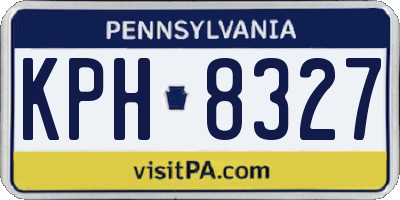 PA license plate KPH8327