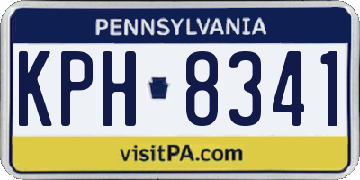 PA license plate KPH8341