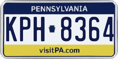 PA license plate KPH8364