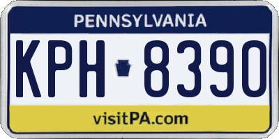 PA license plate KPH8390