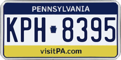 PA license plate KPH8395