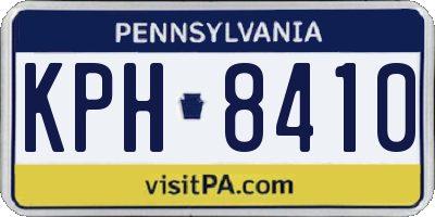 PA license plate KPH8410