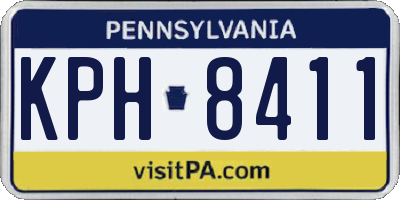 PA license plate KPH8411