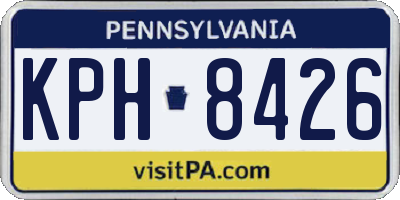 PA license plate KPH8426