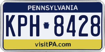 PA license plate KPH8428
