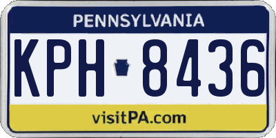 PA license plate KPH8436