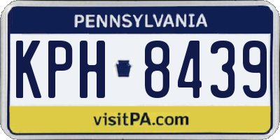 PA license plate KPH8439