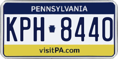 PA license plate KPH8440