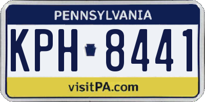 PA license plate KPH8441